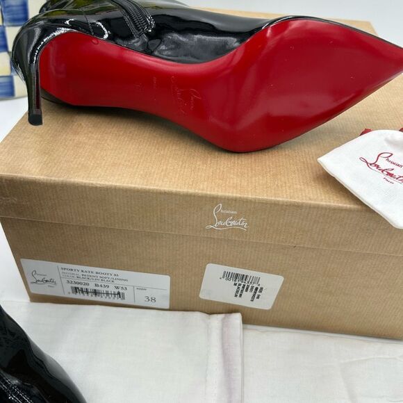Women’s Christian Louboutin sporty Kate  85 booty size 38 made in Italy - Picture 10 of 11